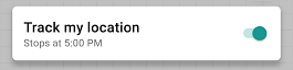 Track my location (Suivre ma localisation) sur Android Track my location (Suivre ma localisation) sur Android